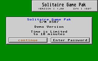 Solitaire Game Pack atari screenshot